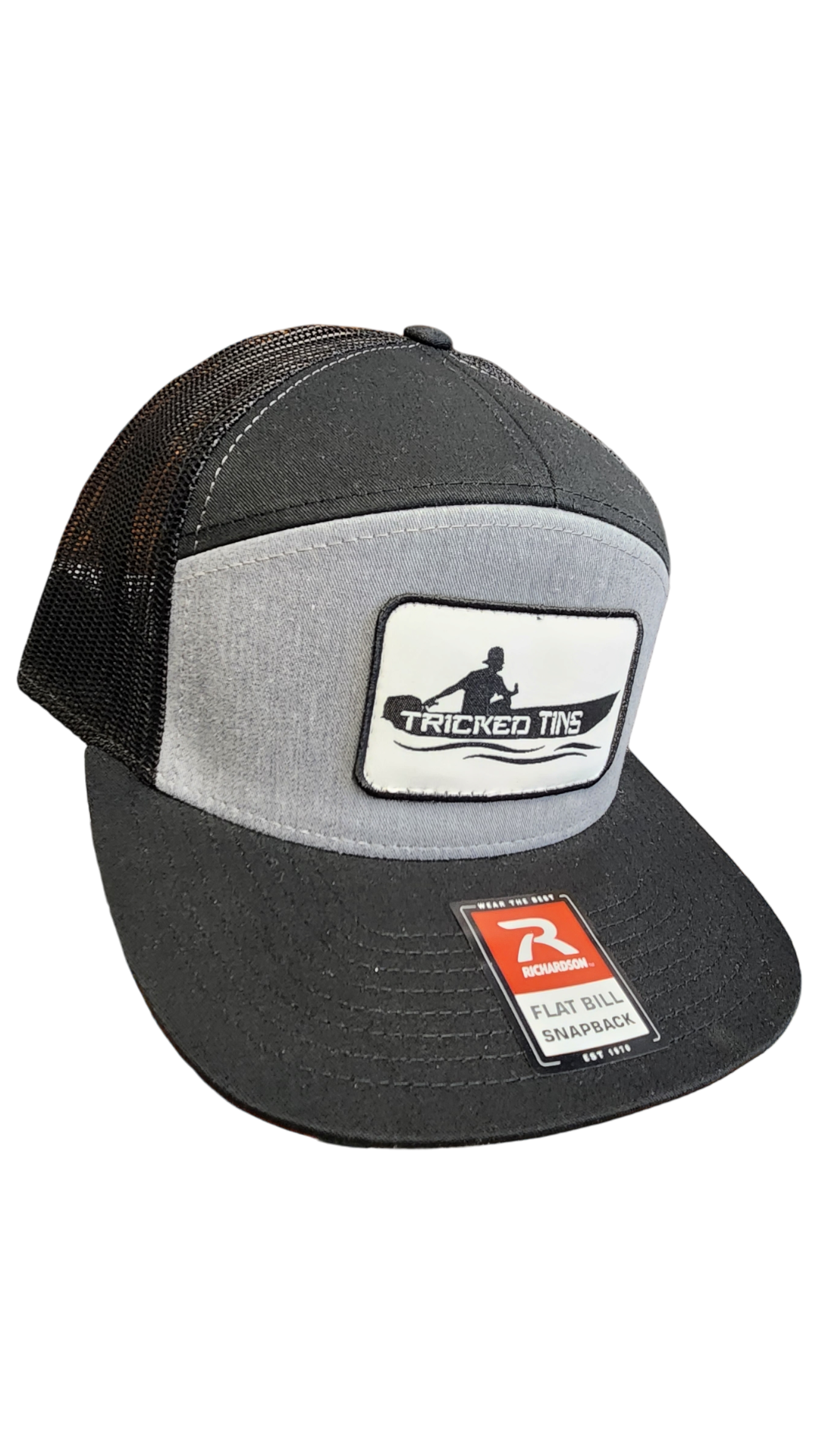 Black/grey Richardson 168 snapback